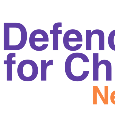 logo Defence for Children liggend png